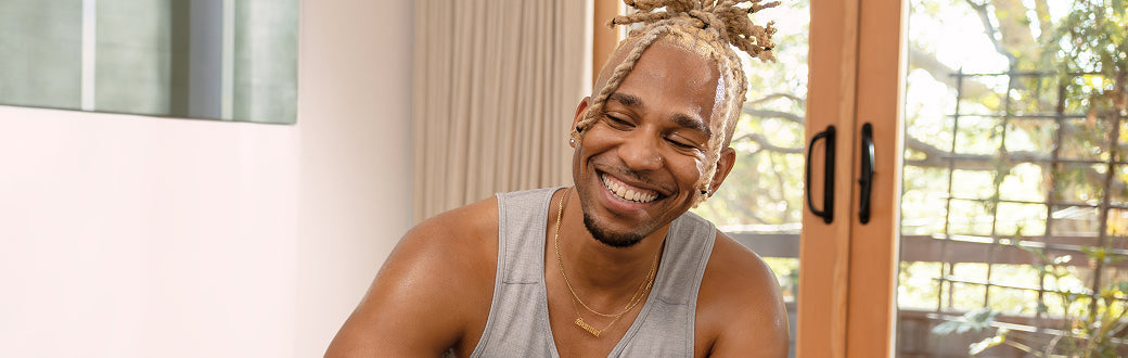 man smilling