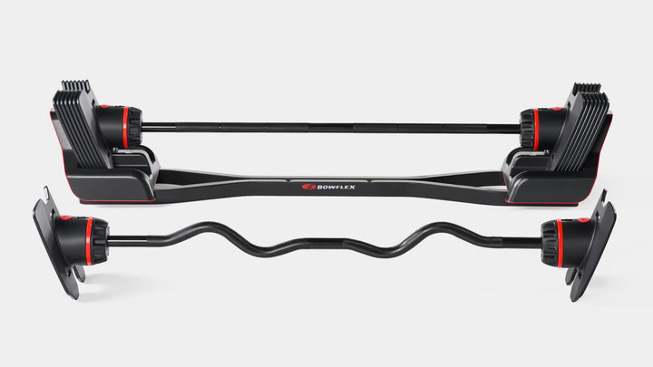 Side view of the 2080 Barbell and Curl Bar