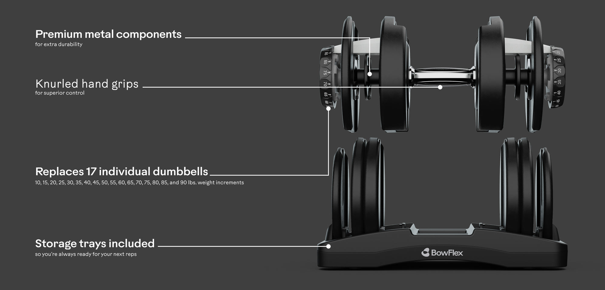Dial the challenge up for heavy lifting or dial it back for a lighter workout.