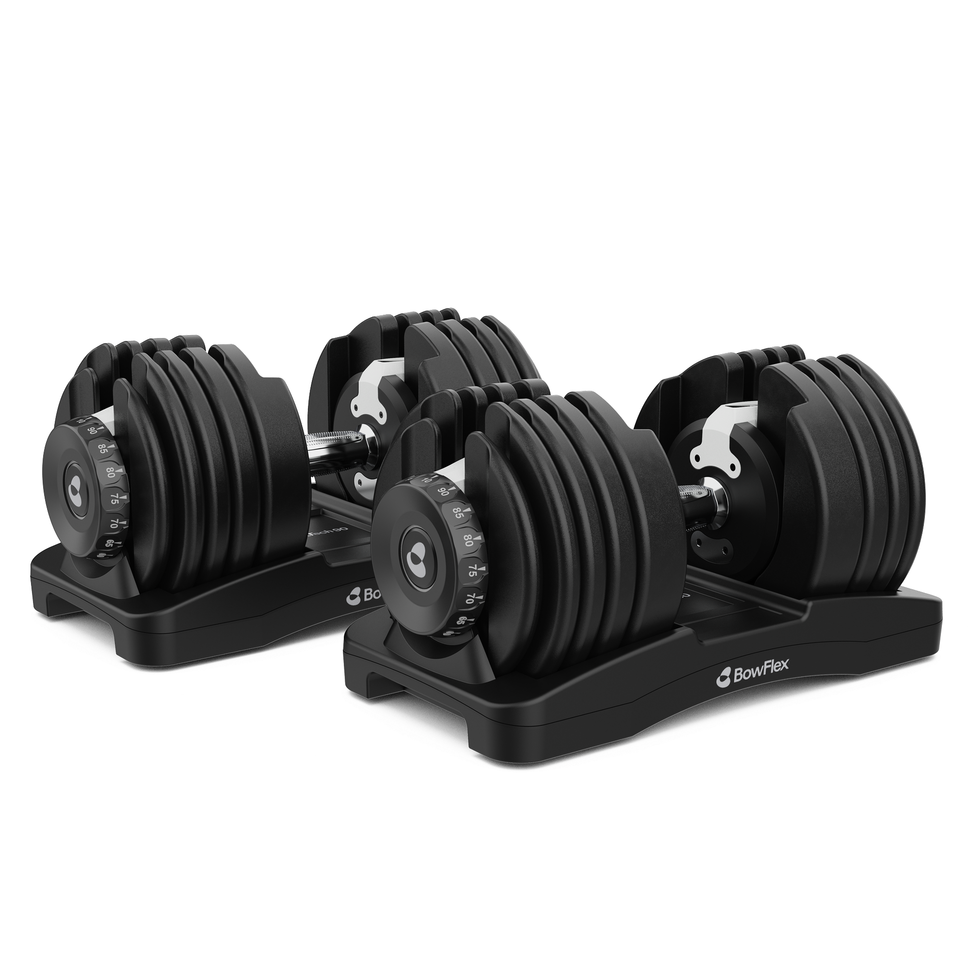BowFlex Results Series 90 SelectTech Dumbbells on white background.