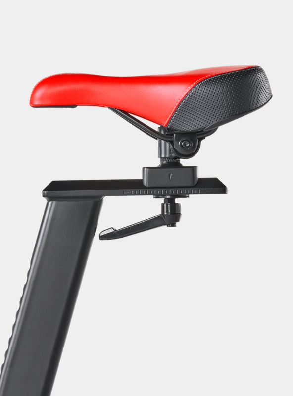Adjustable seat on the BowFlex C6 Bike.