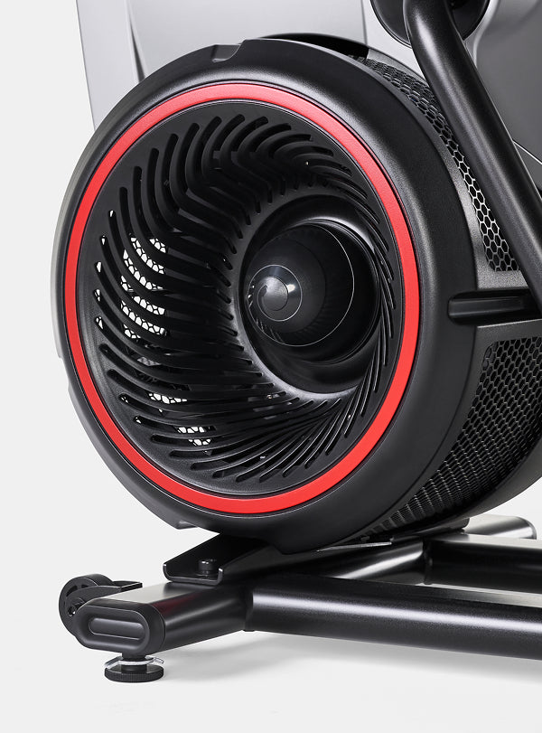 Fan on the BowFlex Max Trainer M6 encasing the magnetic disk resistance system feature.
