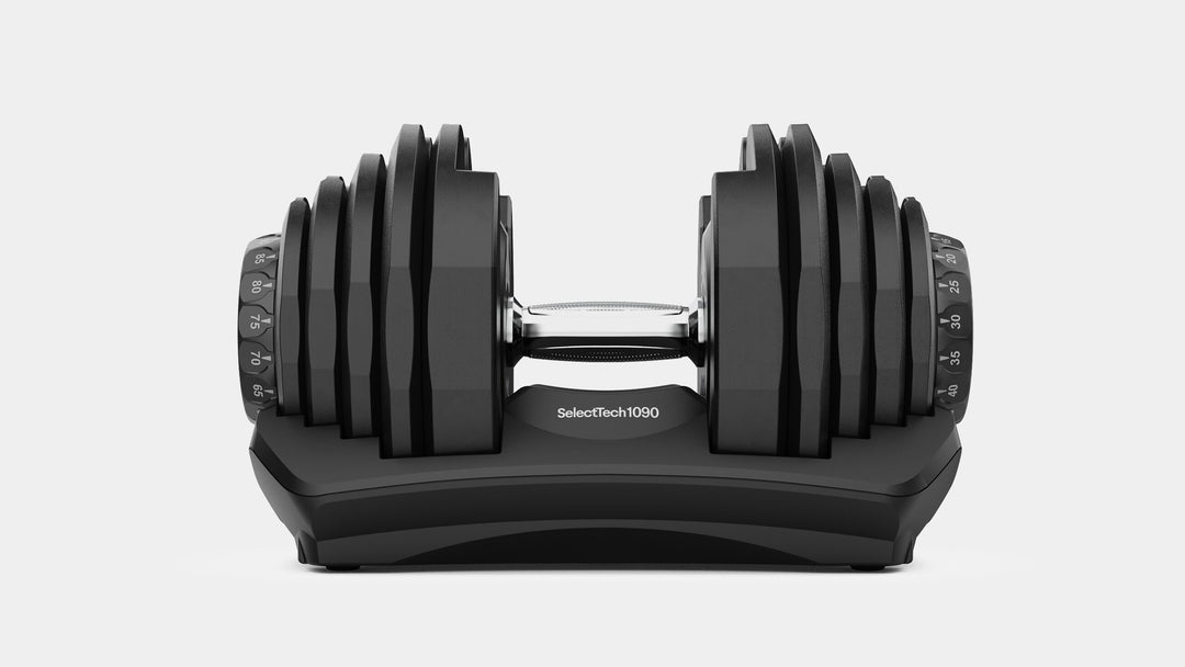 Side view of a single Results Series 1090 dumbbell