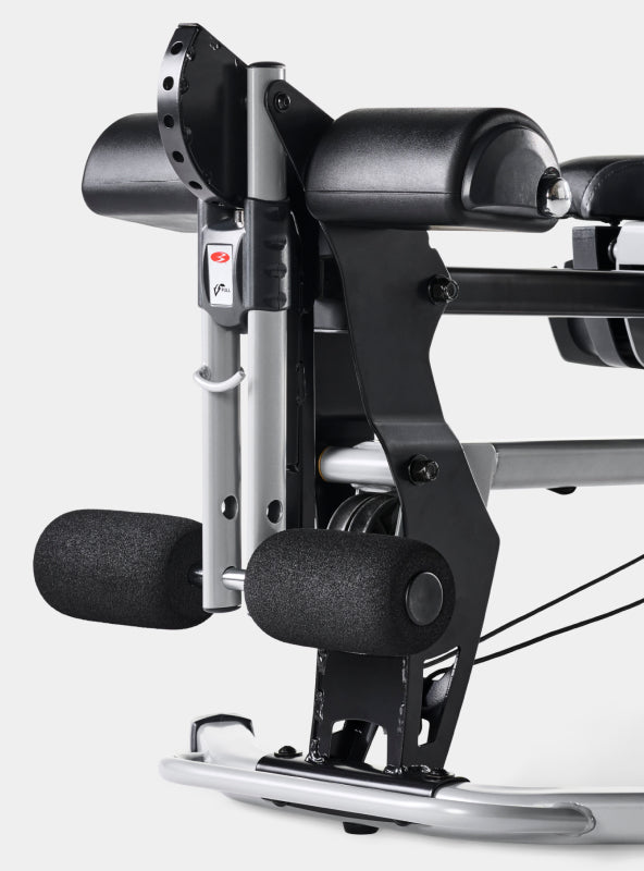 Leg extension on the BowFlex Revolution Home Gym.