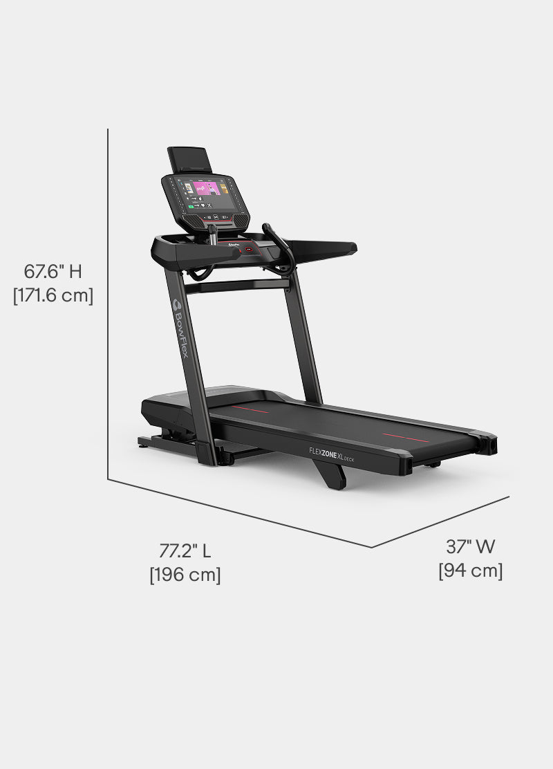 Dimensions for the T16 Treadmill.