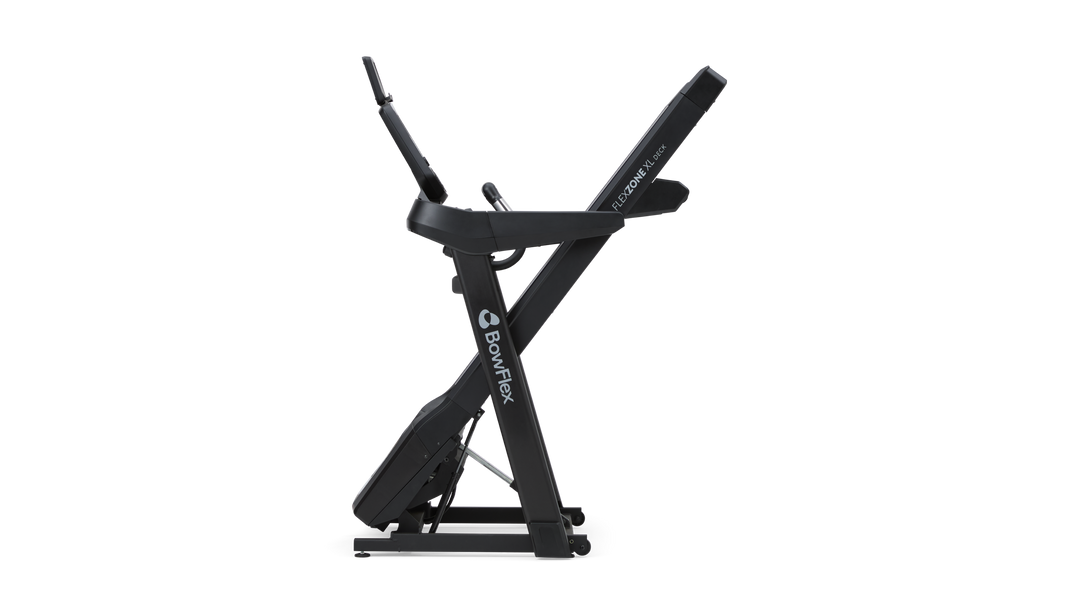 T9 Treadmill folded for easy storage